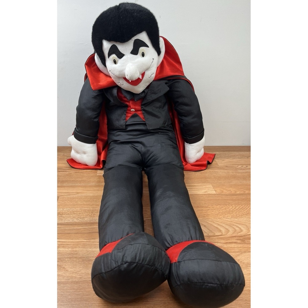 Vintage Halloween Decor Giant 50" Tall Dracula Vampire Nylon Parachute Plush